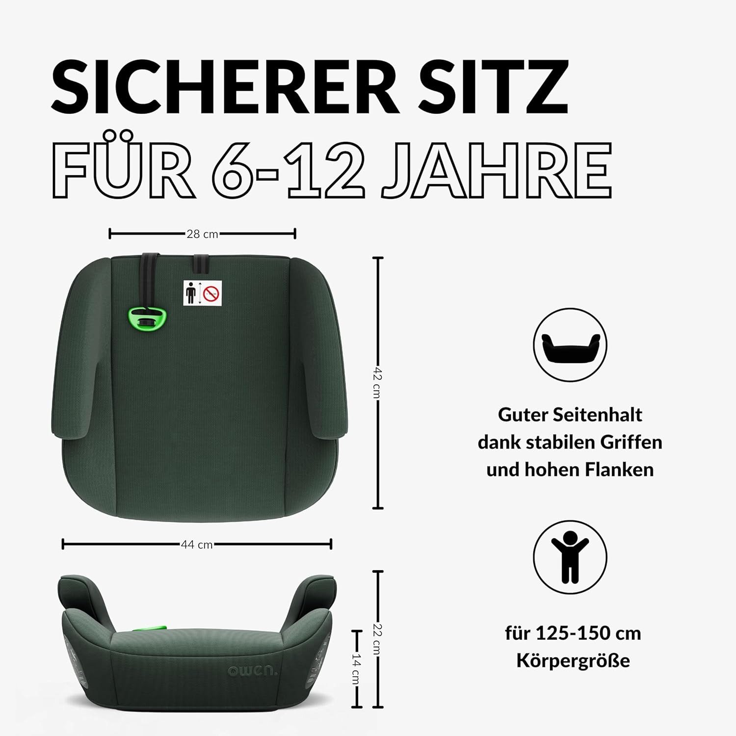 OWEN Kindersitzerhöhung LUMOVA Basic, bis: 150 cm