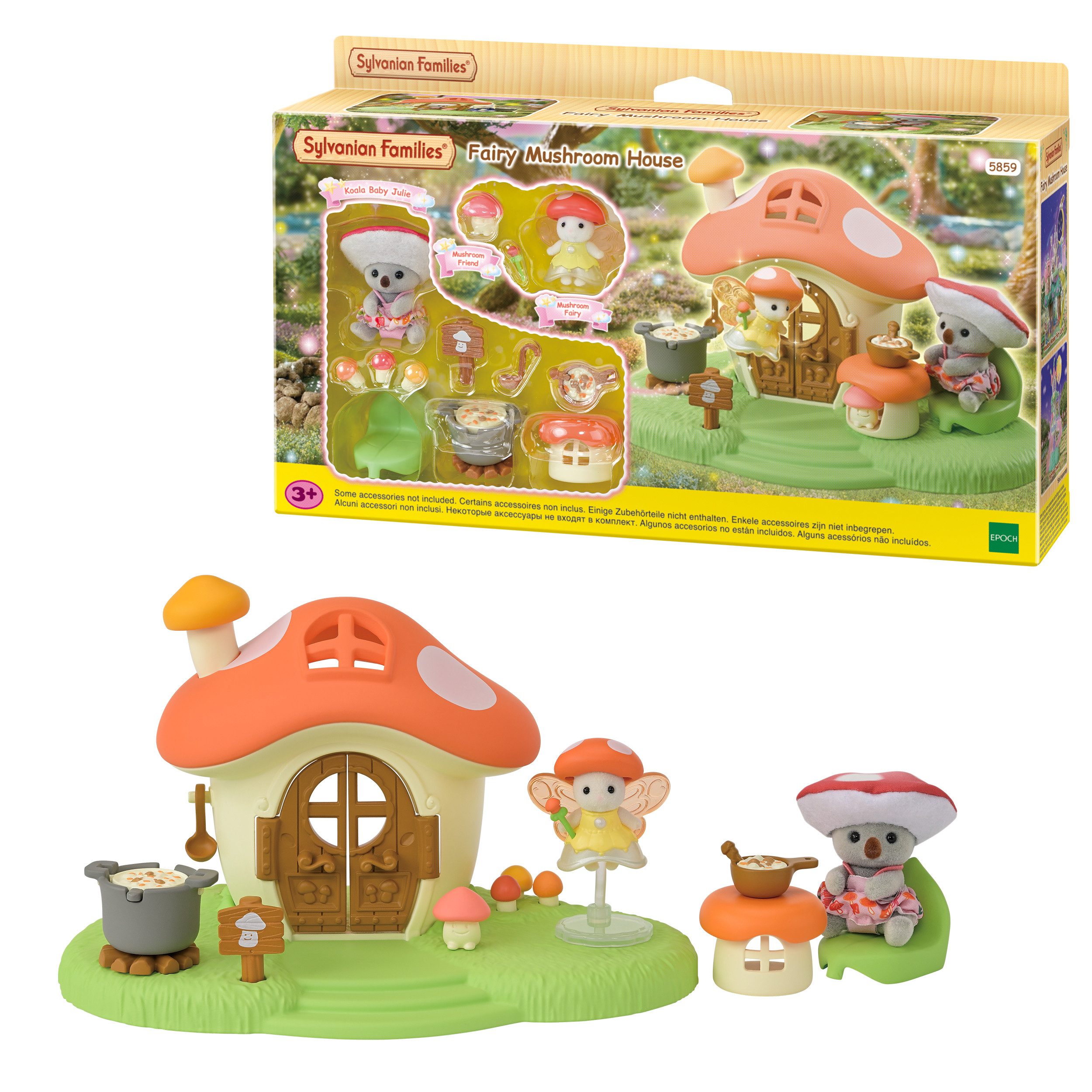 Sylvanian Families Spielwelt Feen Pilzhaus mit Figuren