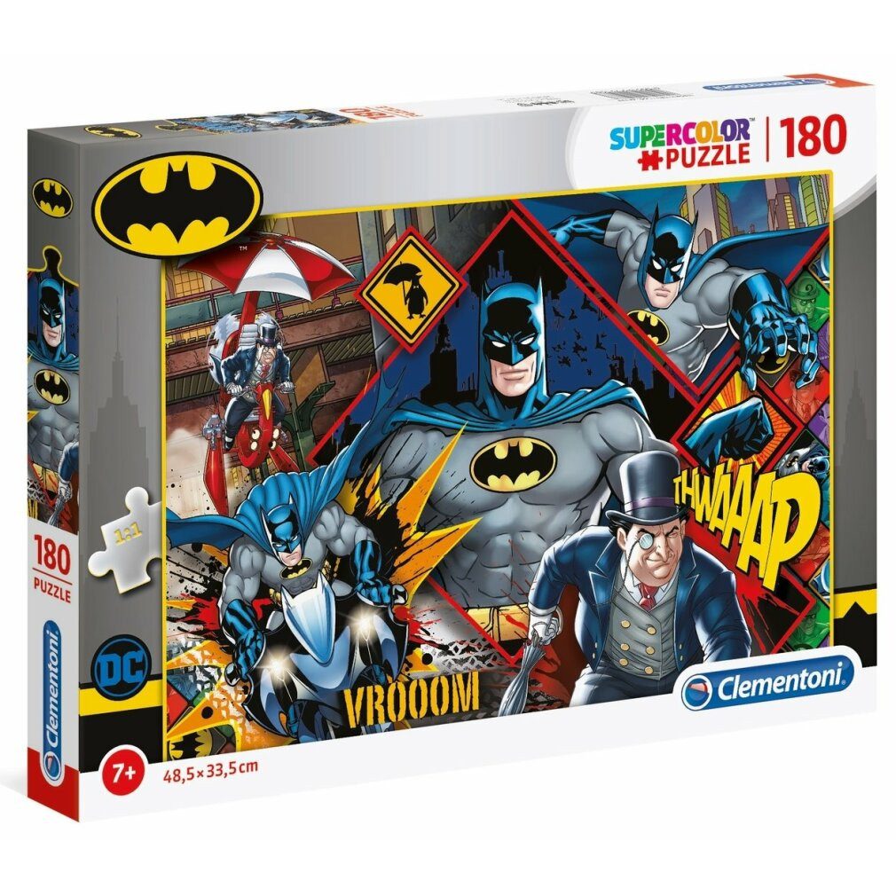 Clementoni® Puzzle DC Comics Batman Puzzle 180Stück, Puzzleteile