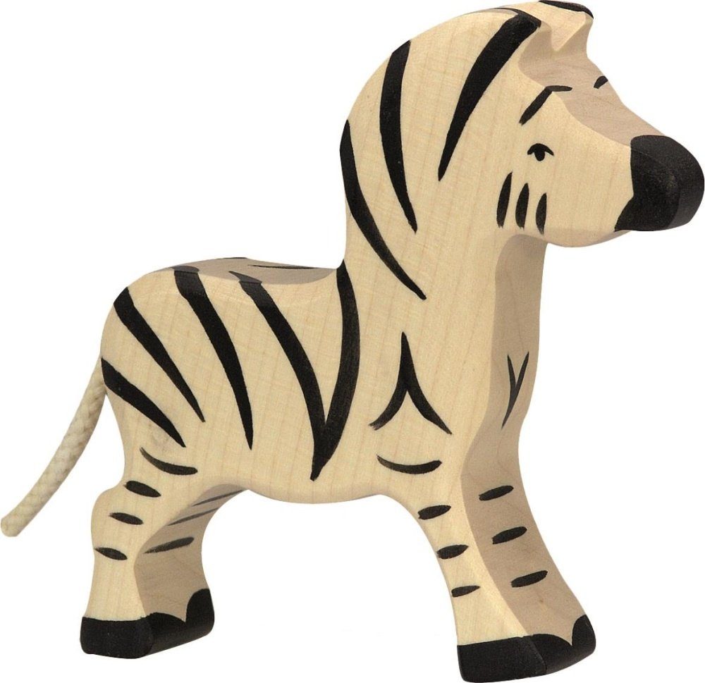 - Holztiger aus Holz klein Tierfigur Zebra HOLZTIGER