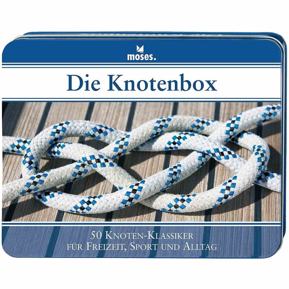 Moses. Verlag Kreativset Knotenbox - 50 Knoten lernen mit Karten & Übungsschnüren