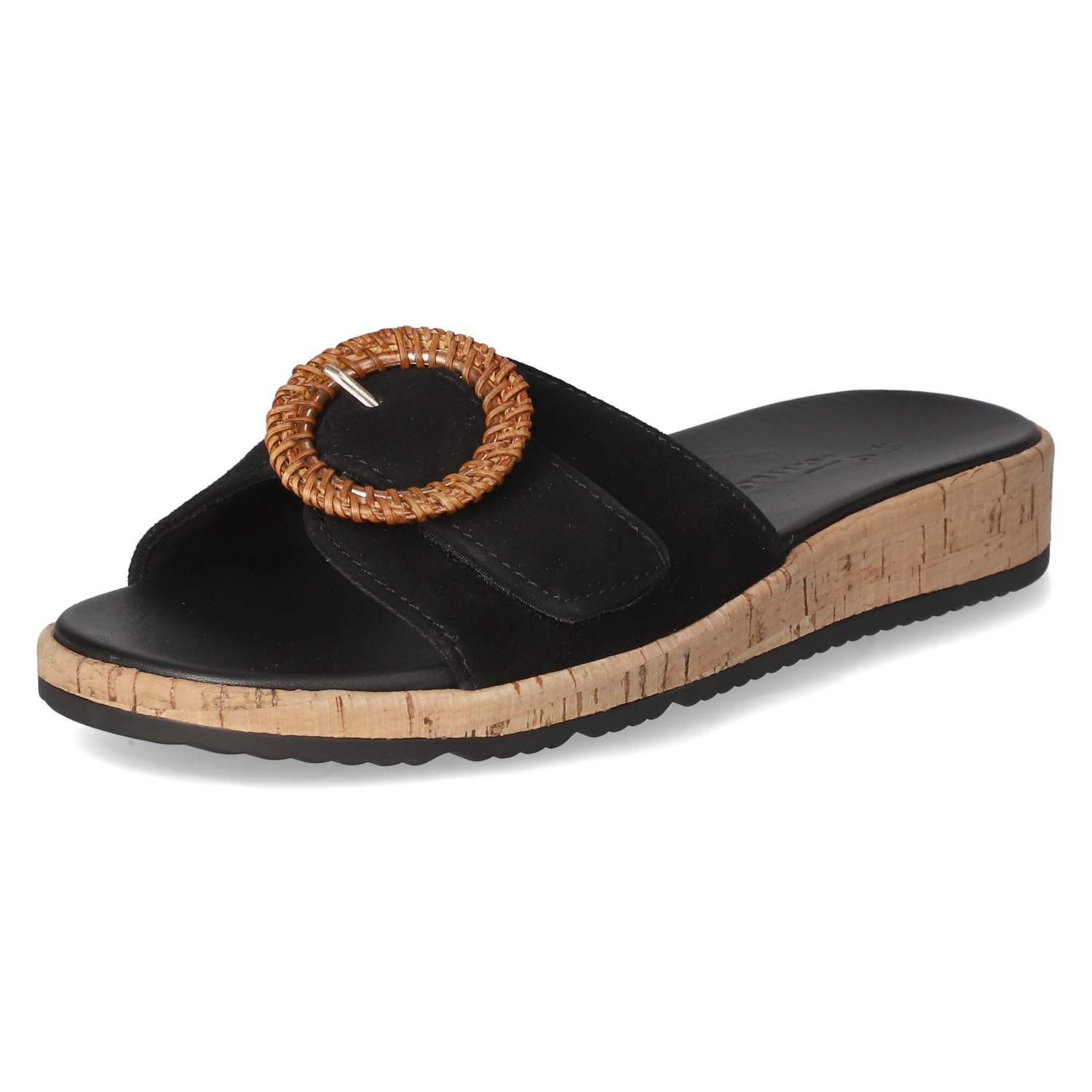 Tamaris Tamaris 1-27123-44/001 Damen Rauleder schwarz Pantolette günstig online kaufen