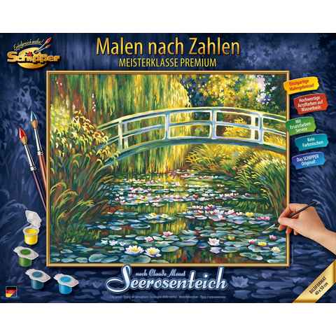 Schipper Malen nach Zahlen Meisterklasse Premium - Seerosenteich nach Claude Monet (1840-1926), Made in Germany