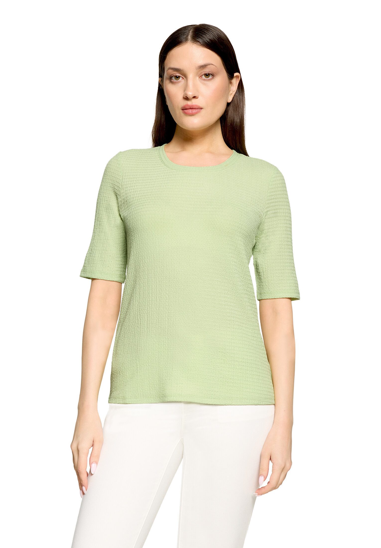 Kurzarmshirt Damen mit Rundhalsausschnitt