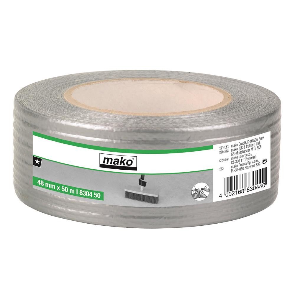 mako Klebeband Reparaturband 48 mm x 50 m, silber, 1 Stern