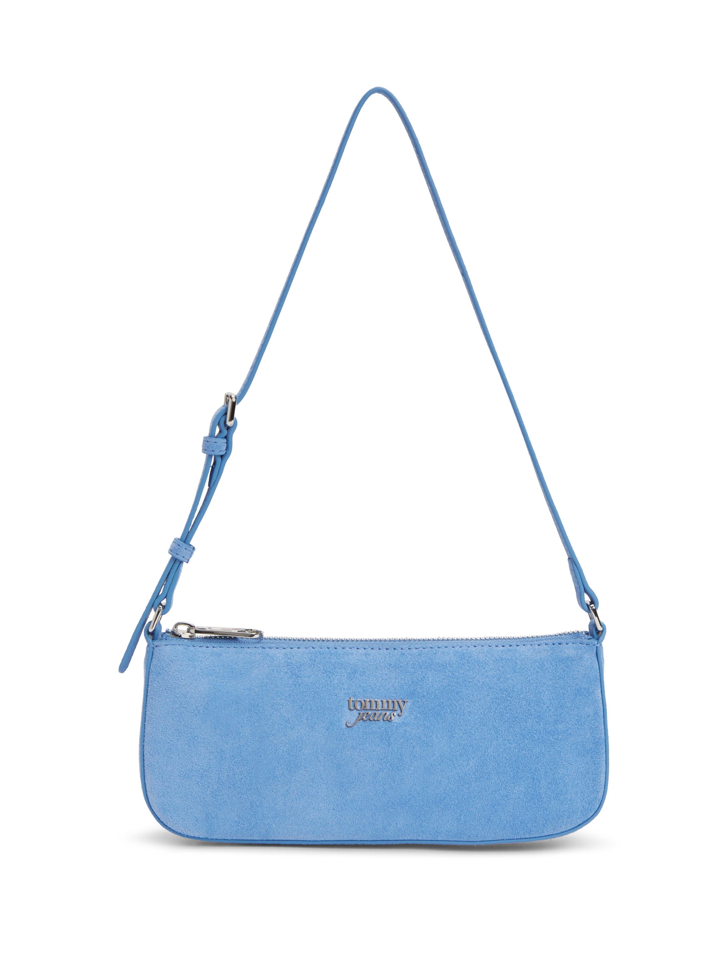 Tommy Jeans Schultertasche TJW MUST SUEDE SHOULDER BAG, Damen Umhängetasche, Handtasche, Mini Bag mit TH-Logo