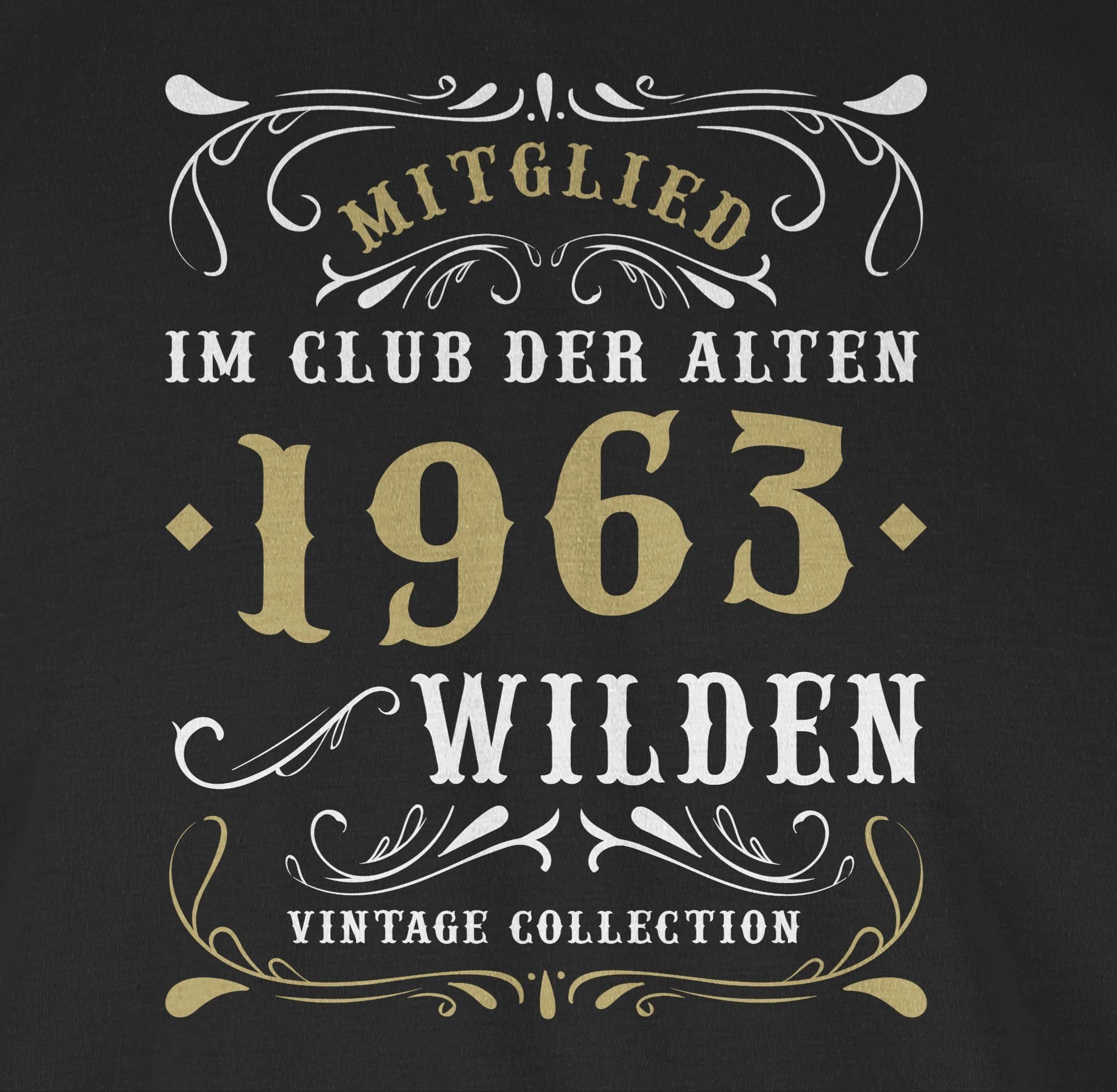 im Schwarz Wilden der 1 alten Shirtracer 60. Geburtstag 1963 Mitglied T-Shirt Club