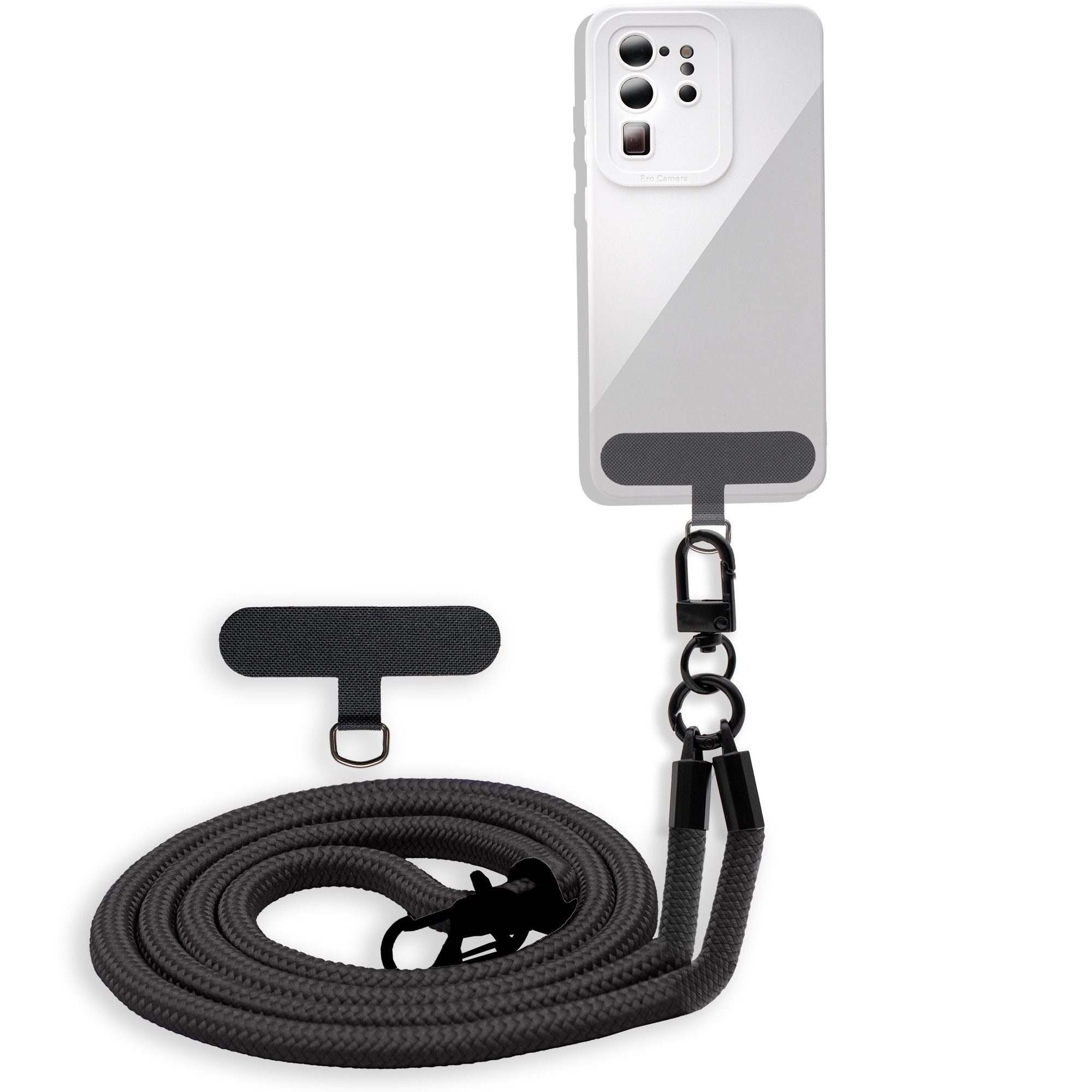 Cadorabo Handykette für Samsung Galaxy A51 4G / M40s Kette Samsung Galaxy A51 4G / M40s, Handykette für Schutzhülle mit verstellbarem Kordelband Necklace