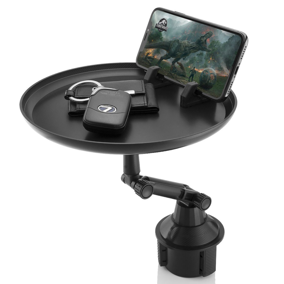 MidGard Halterung Auto-Beistelltisch für KFZ-Getränkehalter Handy-Halterung Ablage-Tisch, (1-tlg)