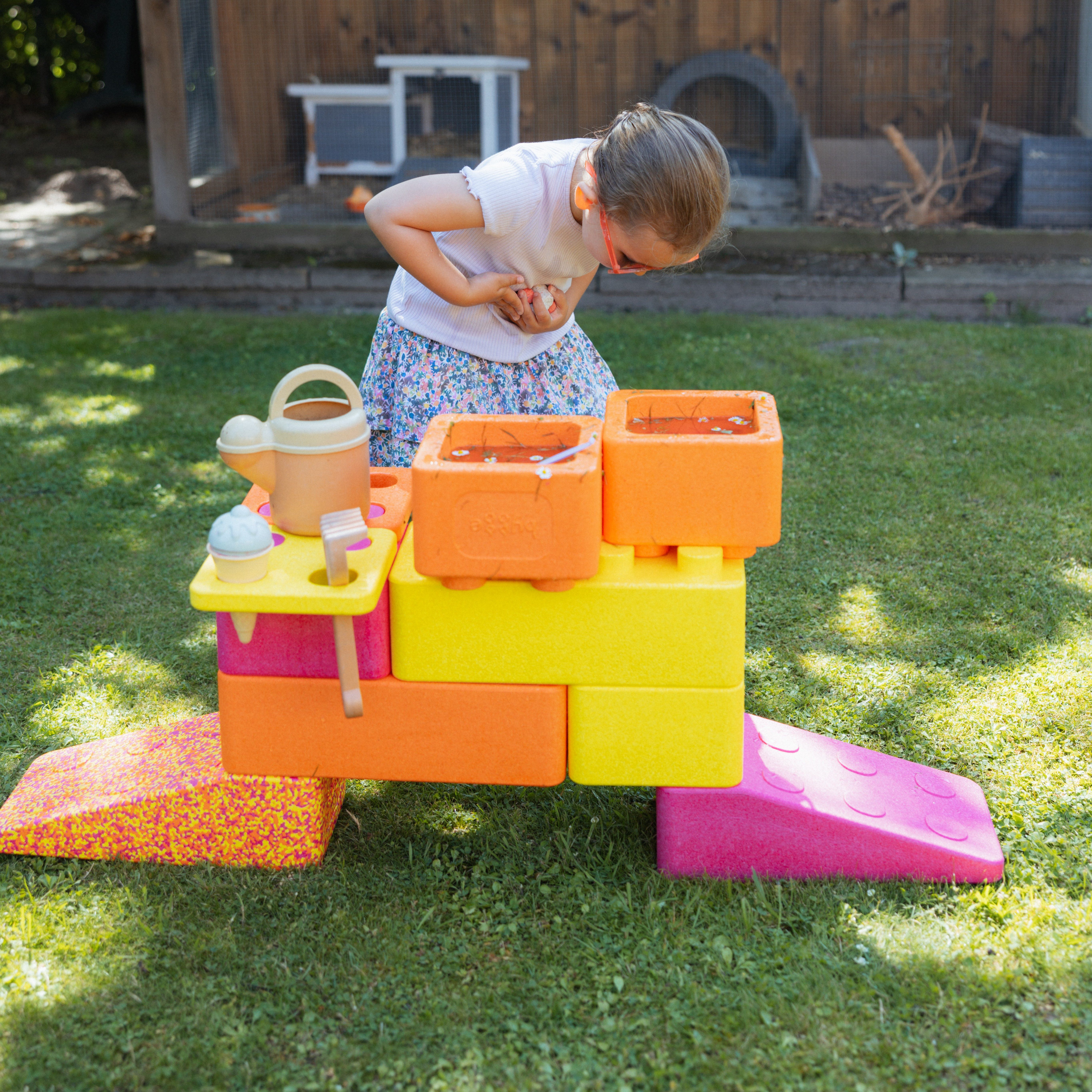 bygge Set KREATIVFYR (24 Teile) Spielbausteine, (KiTA-Set, XXL-Set), Made in Germany, teilweise aus recyceltem Material, 100% recyclebar