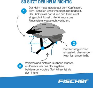 Fischer Fahrradhelm FISCHER-Jungen-BMX-Wing-Fahrradhelm,-S/M-54-58-cm, Einstellbare Passform,Straßenradsport