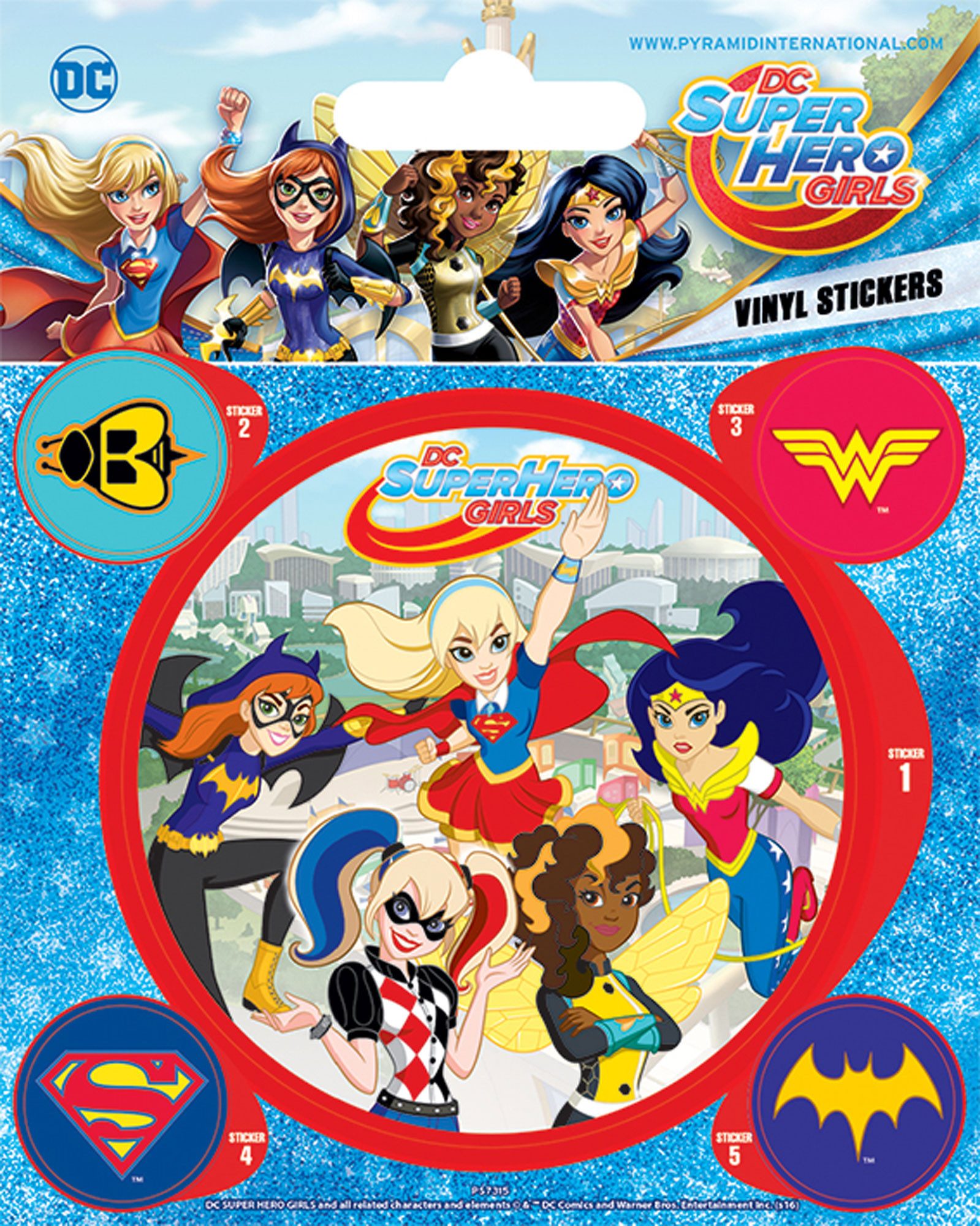 Sticker DC Comic - Sticker-Sets - Super Hero Girls - Unite
