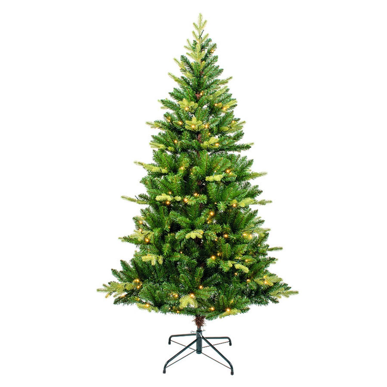 BURI Künstlicher Weihnachtsbaum Künstlicher LED Weihnachtsbaum 180cm Christbaum Tannenbaum Weihnachtst | Künstliche Weihnachtsbäume