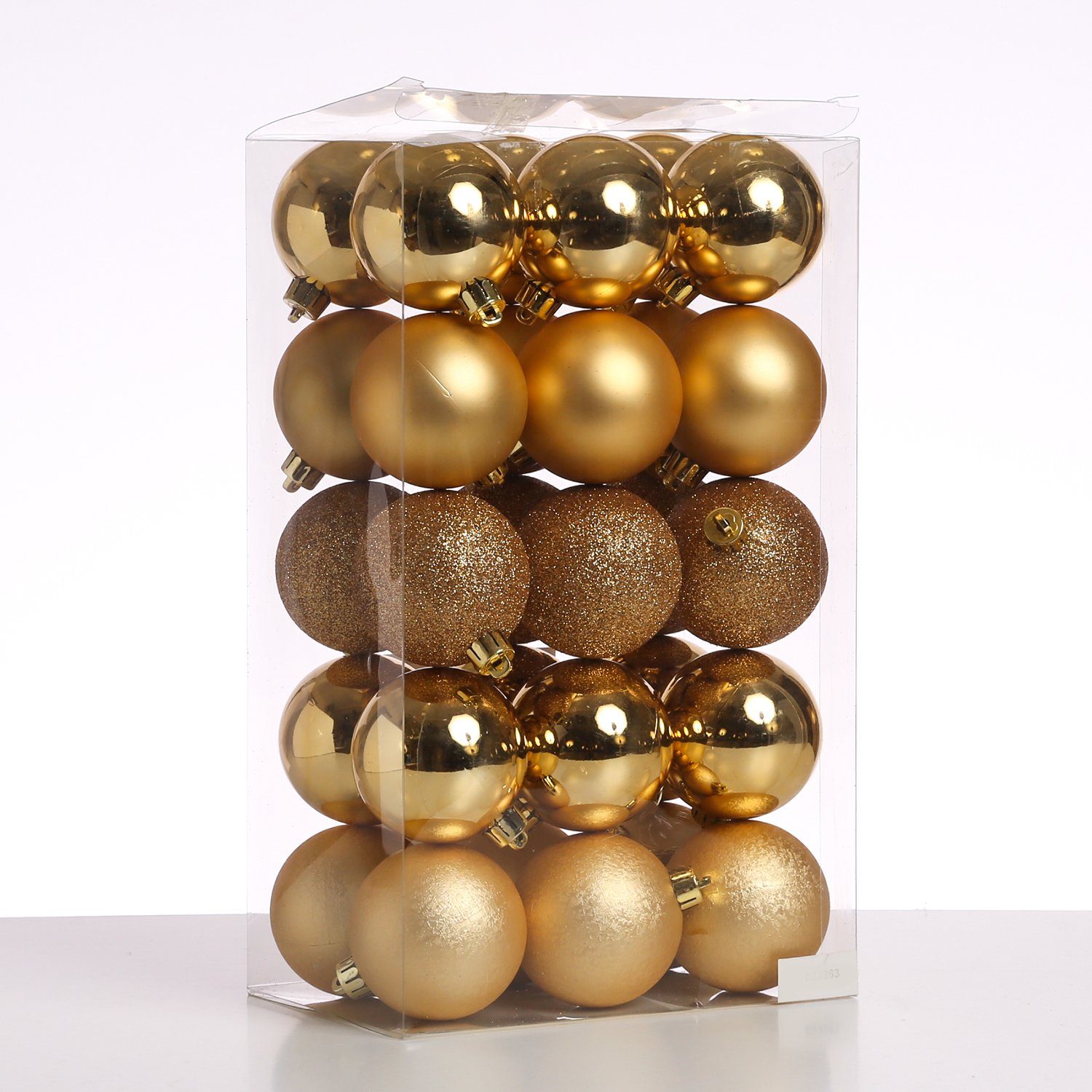 Weihnachtsbaumkugel Weihnachtskugeln Christbaumkugeln bruchfest 6cm gold 30 Stück