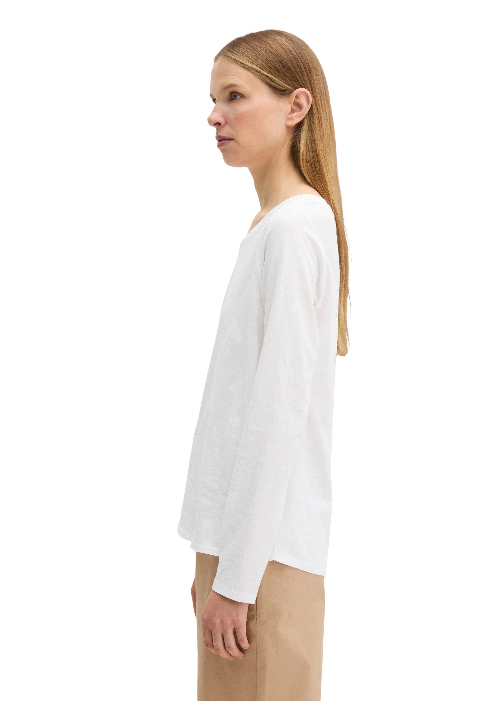 Marc O'Polo Langarmshirt in Organic Cotton-Qualität günstig online kaufen