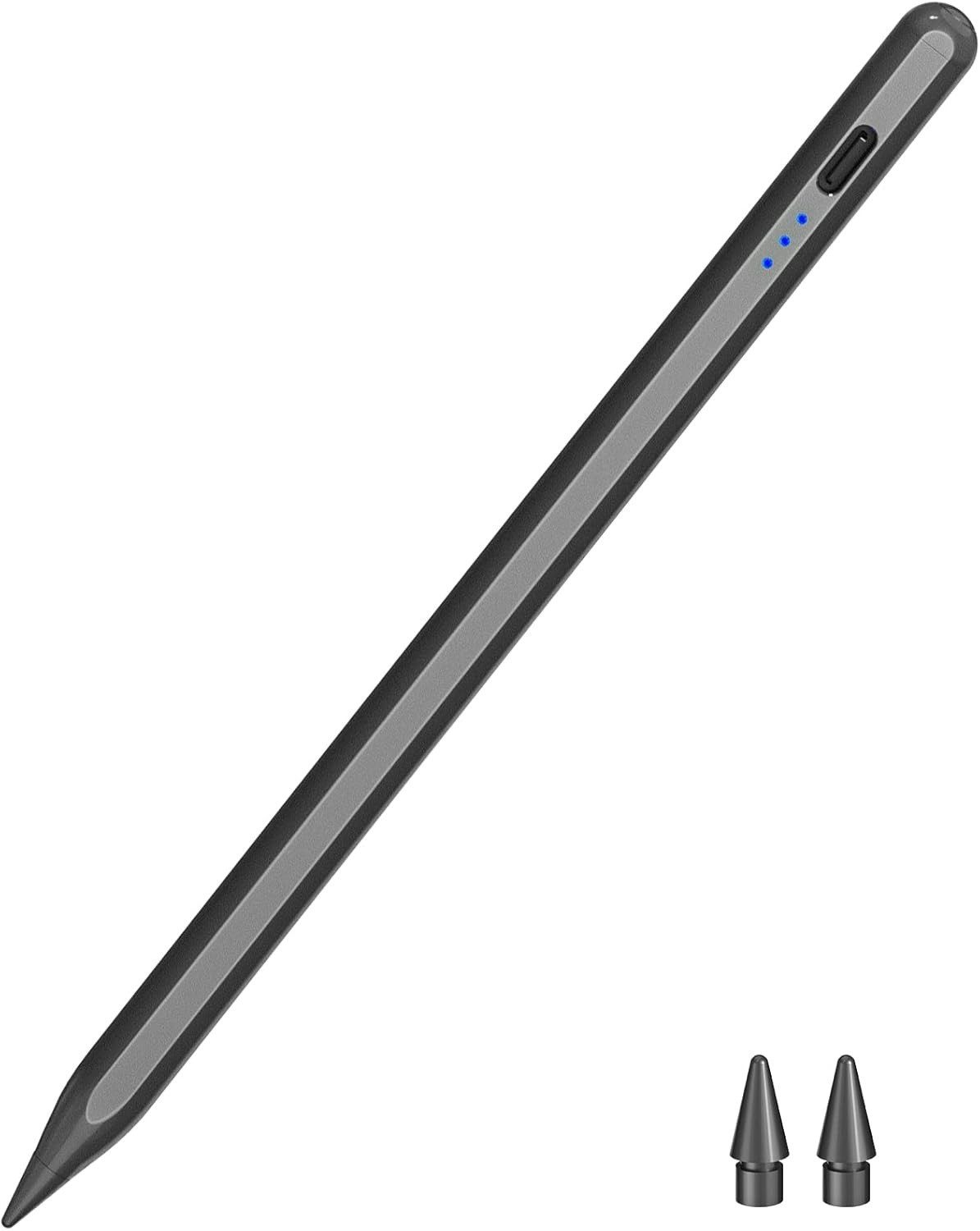 Athlix Eingabestift Stylus Stift für iPad Apple 2018-2025 Schnellladung Palm Rejection für iPad Pro 13''/12,9''/11''/ iPad 10/9/8/7/6 Gen/iPad Mini 6/5/iPad