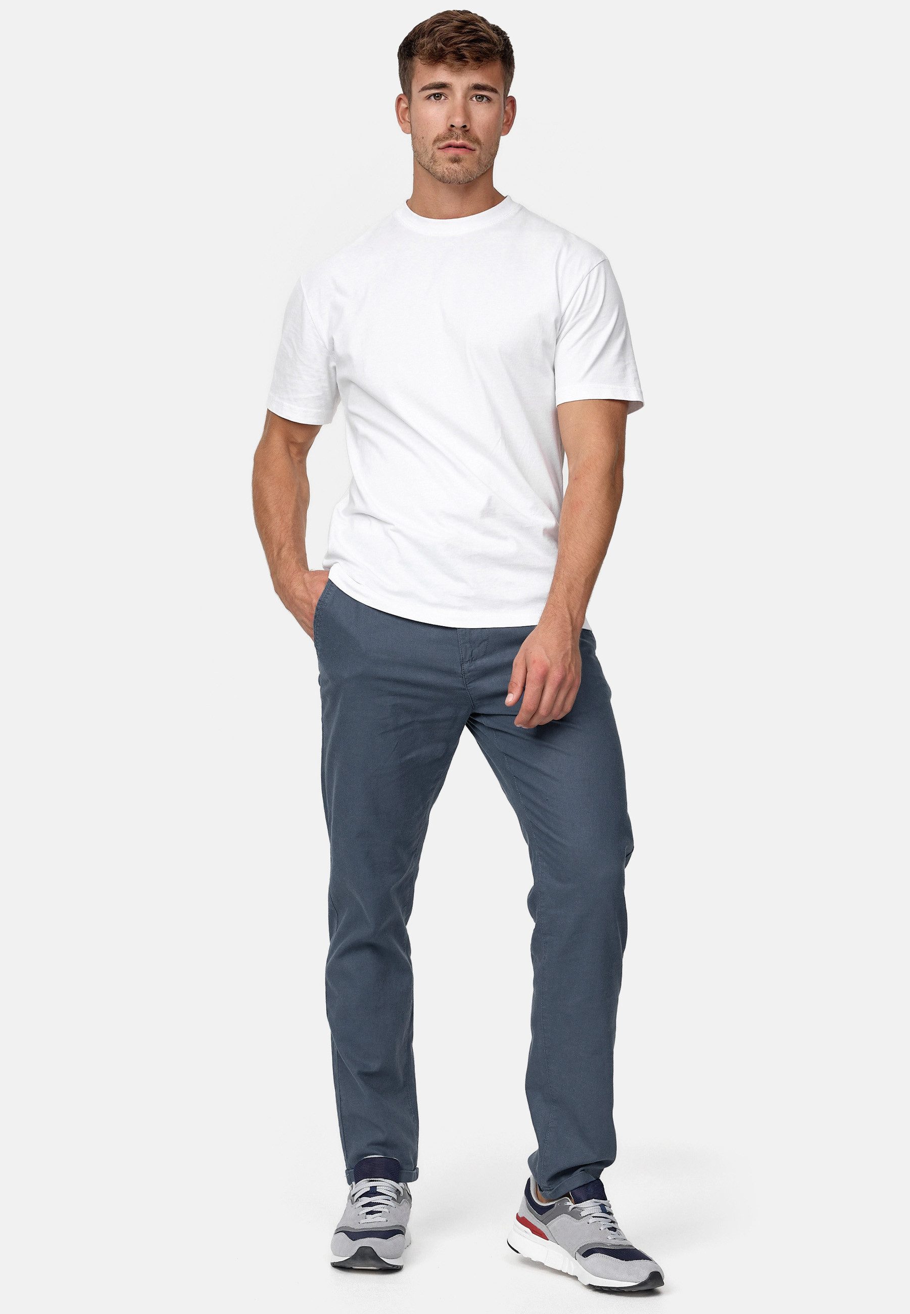 INDICODE Leinenhose Herren Haverfield Sommerhose Leinen Herrenhose mit 4 Taschen – Bild 5 von 5