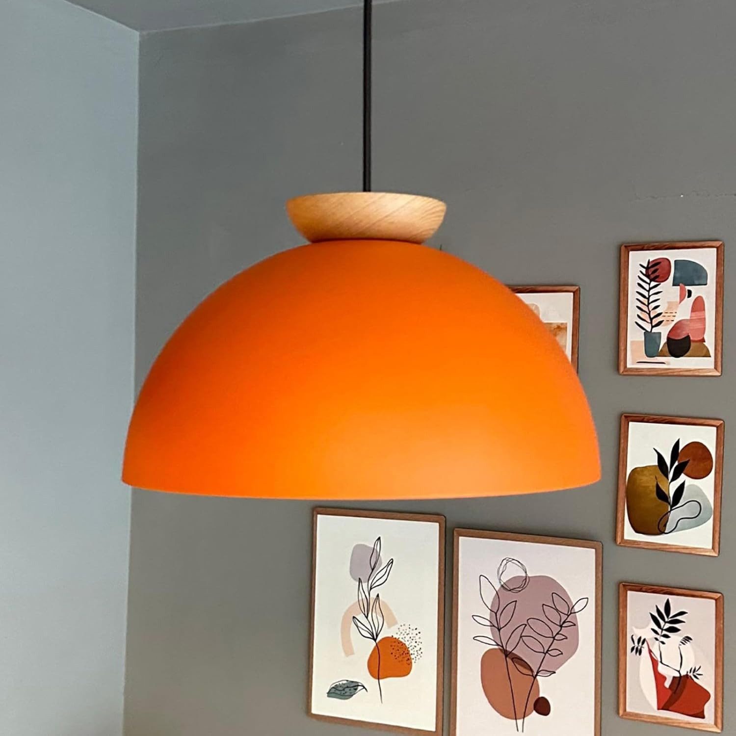 Bamyum Pendelleuchte Pendelleuchte Yimpi Hängelampe Industrial Ø30 cm, E27, Moderne Lampe, ohne Leuchtmittel