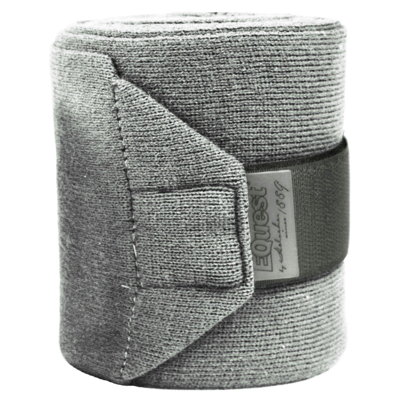 EQuest Pferdebandage Acryl-Strickbandagen für Pferde, grau, 2er Set, 4,5 m