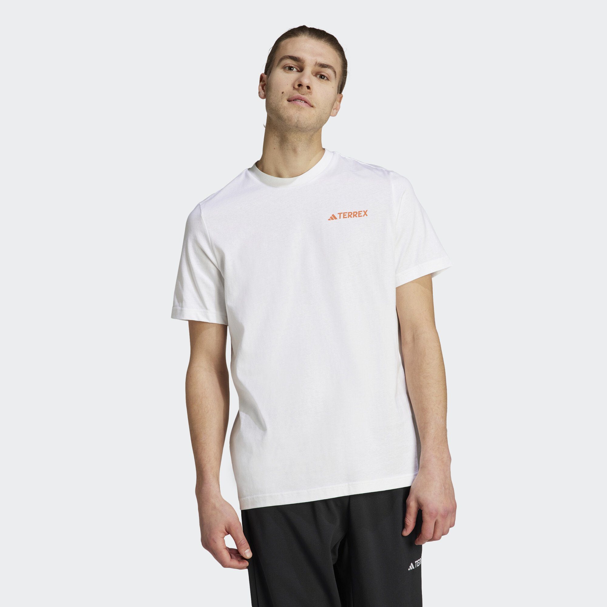 GRAPHIC White T-SHIRT adidas TERREX ALTITUDE Funktionsshirt TERREX