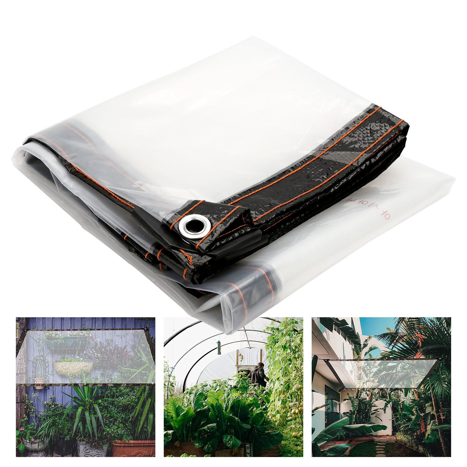 Clanmacy Schutzplane PVC transparente Plane Abdeckplane günstig online kaufen
