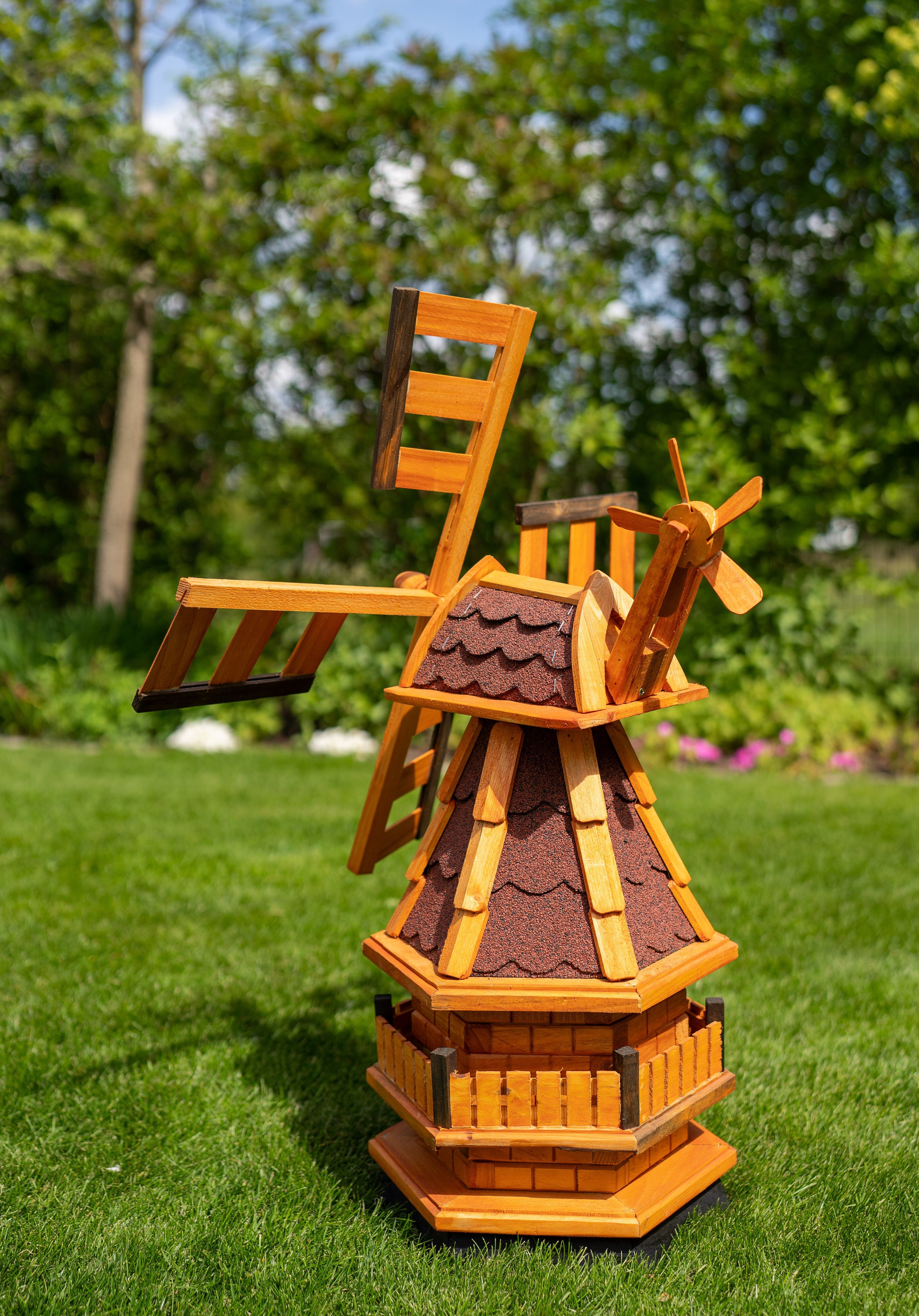 DSH DEKO SHOP HANNUSCH Gartenfigur Windmühle norddeutscher Art ab 80 cm in verschiedenen Varianten – Bild 3 von 5