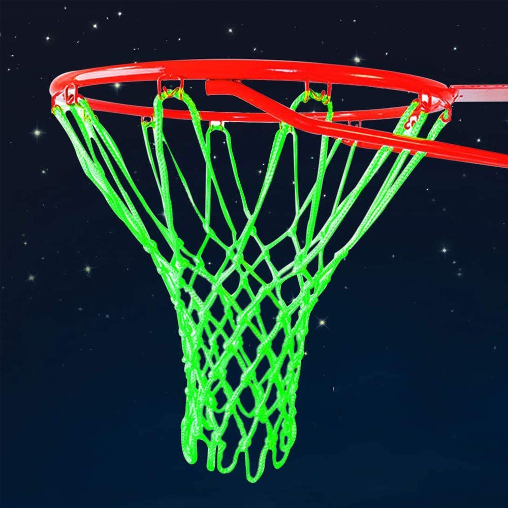 GelldG Basketballnetz Leuchtendes Basketball Netz Fluoreszierendes Basketball Netze