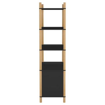 furnicato Sideboard Highboard Schwarz 80x40x153 cm Holzwerkstoff