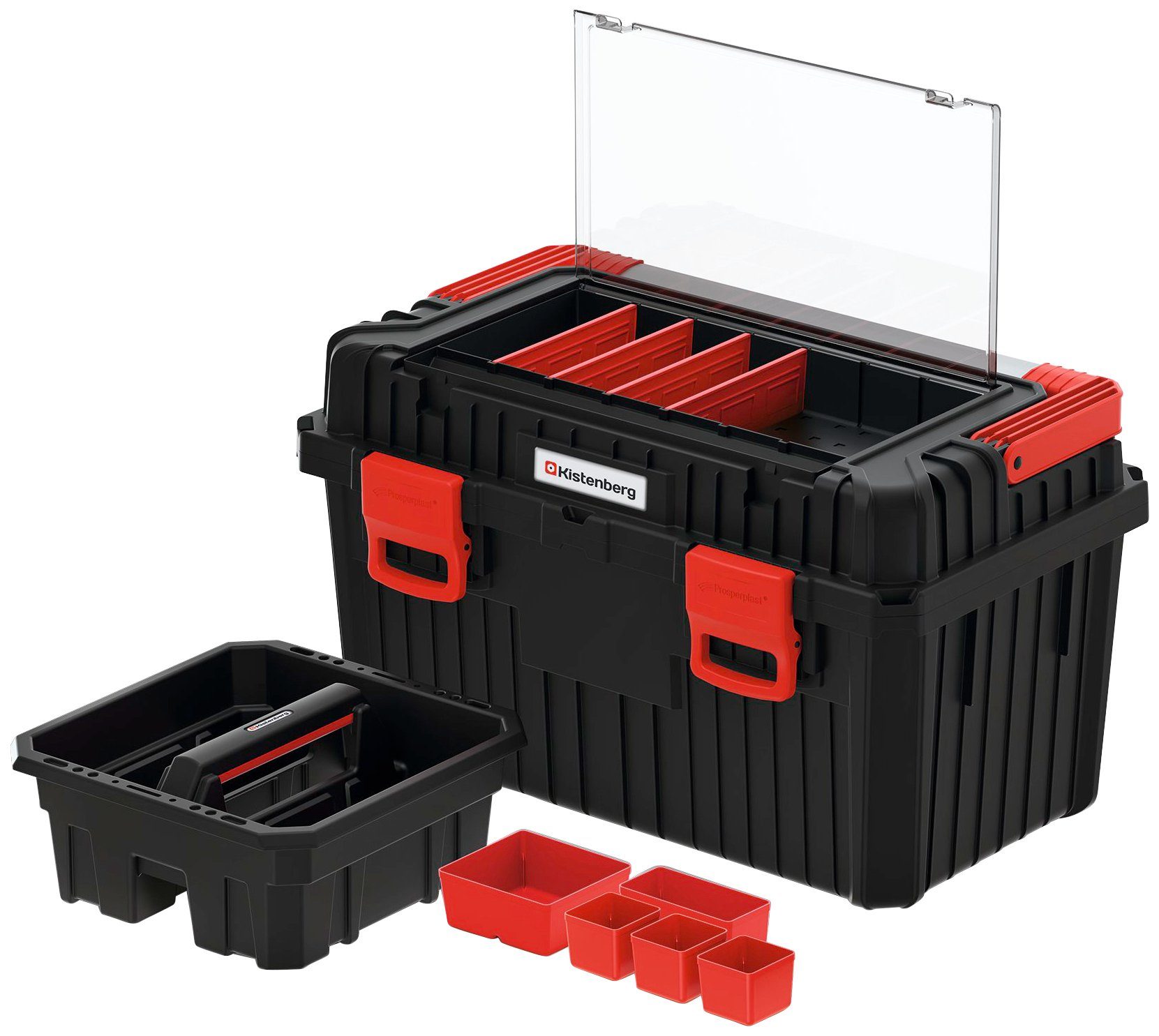 Prosperplast Werkzeugbox HEAVY, 58,5 x 36 x 33,7 cm | Werkzeugkoffer