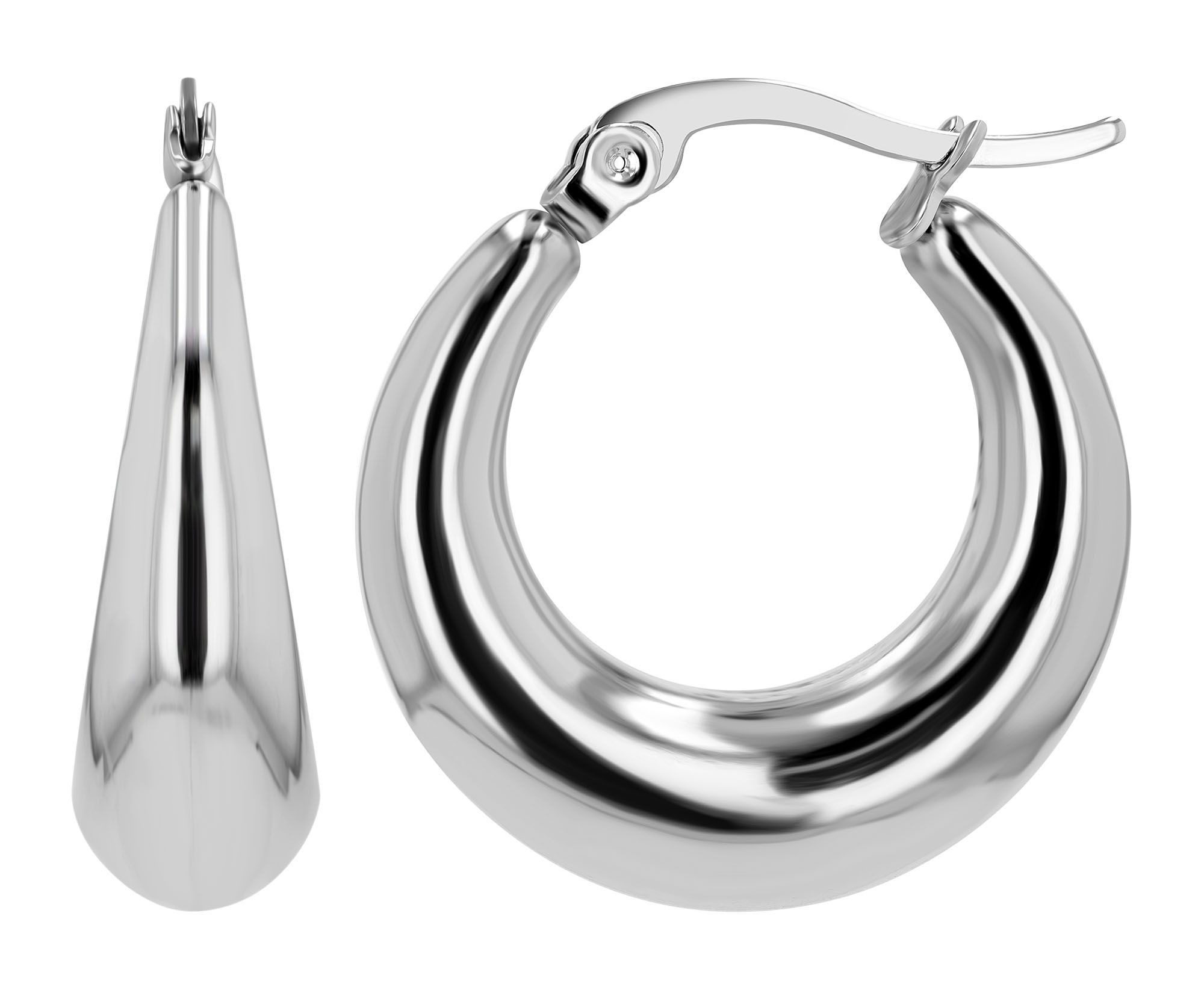 AKZENT Ohrring-Set Freesia Creolen Ohrringe Edelstahl silber Damen wasserfe günstig online kaufen