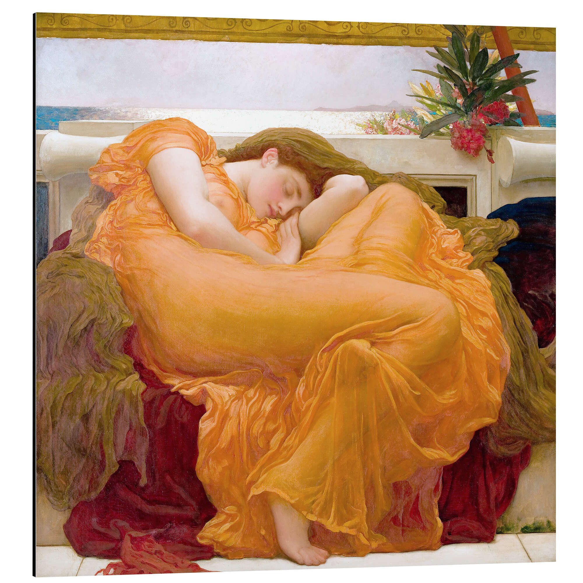 Posterlounge Wandbild Flammender Juni, Frederic Leighton, erhältlich als Poster, Leinwandbild, Wandsticker oder Acrylglasbild
