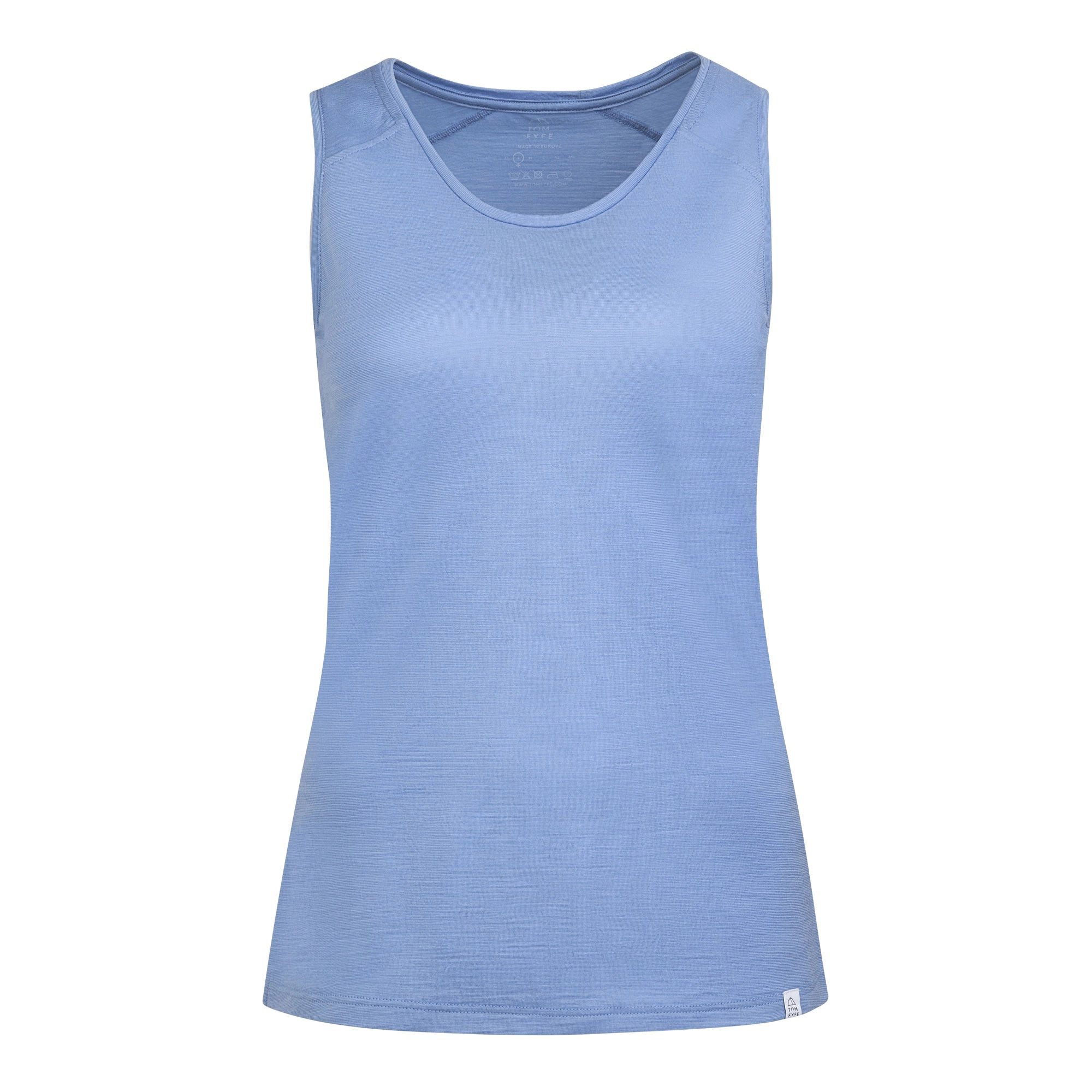 Tom Fyfe Tanktop TOM FYFE Merino Tank-Top Damen Steel Blue / XS