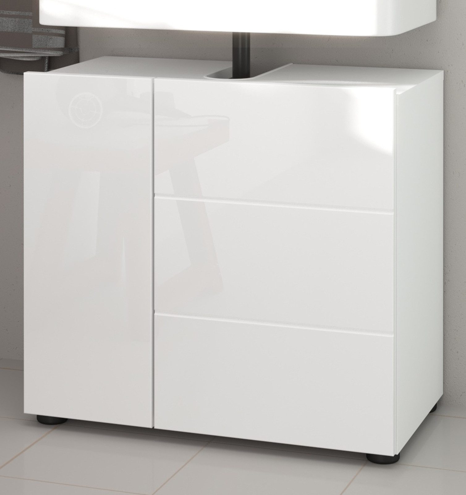 Inn.Furn Waschbeckenunterschrank Larik (Badschrank in weiß günstig online kaufen