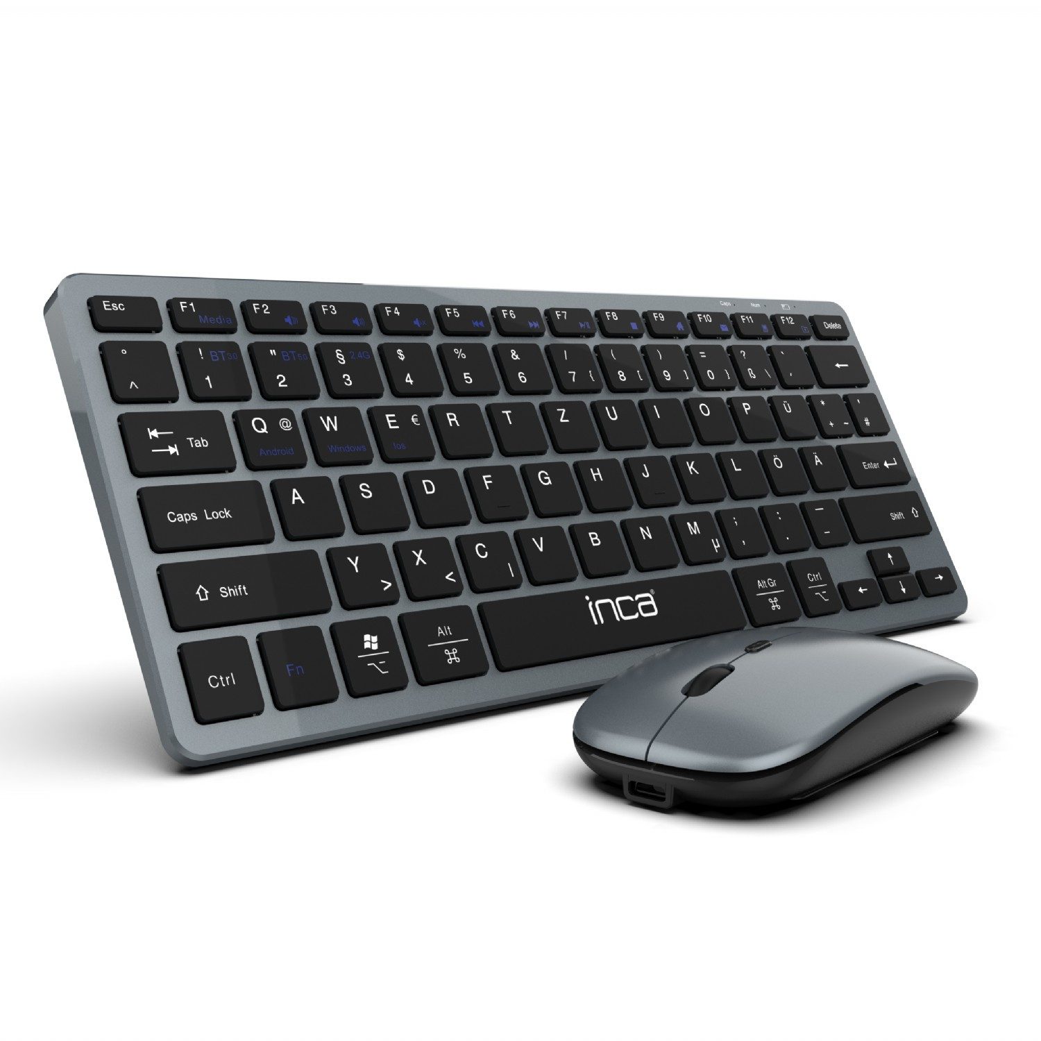 Smart Wireless Drahtlos Tastatur und Maus-Set wiederaufladbarer Akku Wireless-Tastatur