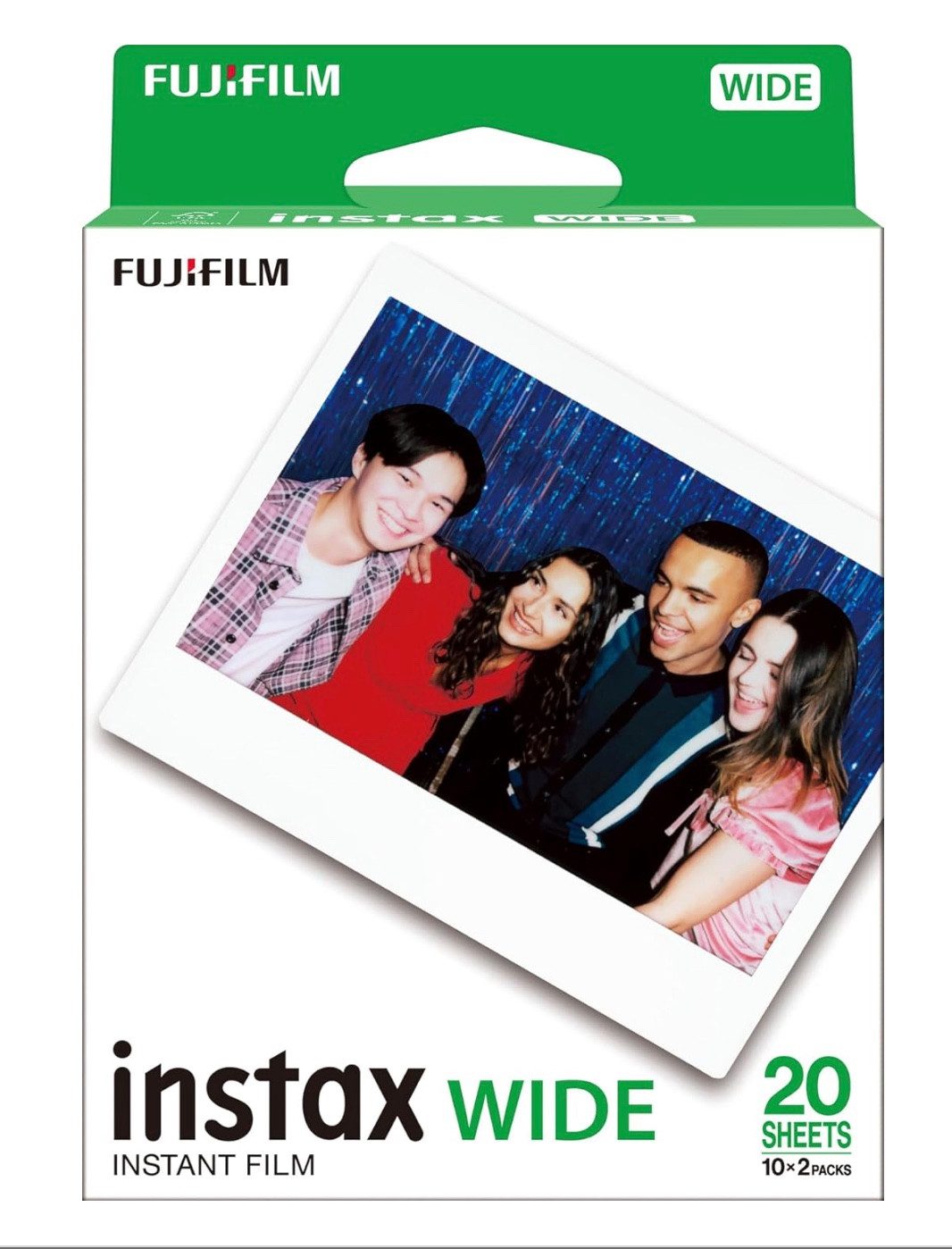 FUJIFILM Sofortbildfilm Sofortbildfilm 1x Fuji Instax Wide Film Doppelpack, 20 (20-St)