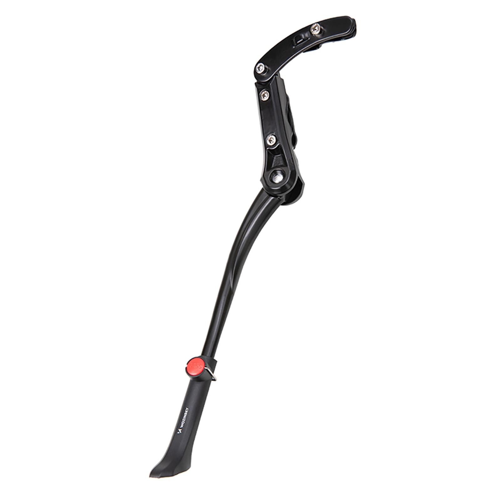 Wozinsky Fahrradständer WSR-01 Schwarz, Fahrrad Ständer Seitenständer Verstellbar Universal MTB City Trekking