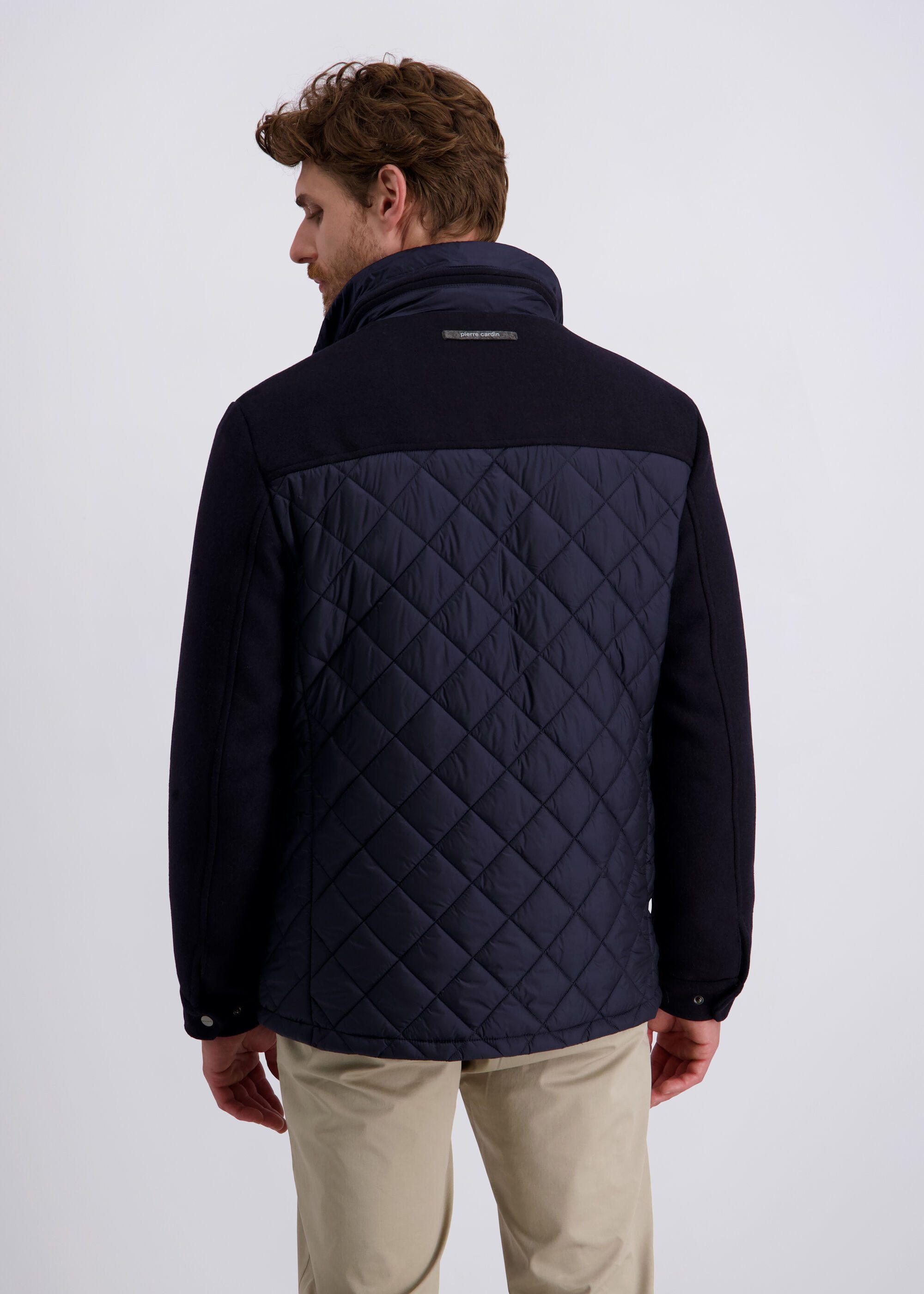 Pierre Cardin Winterjacke (1-St) mit Reißverschluss und Knöpfen