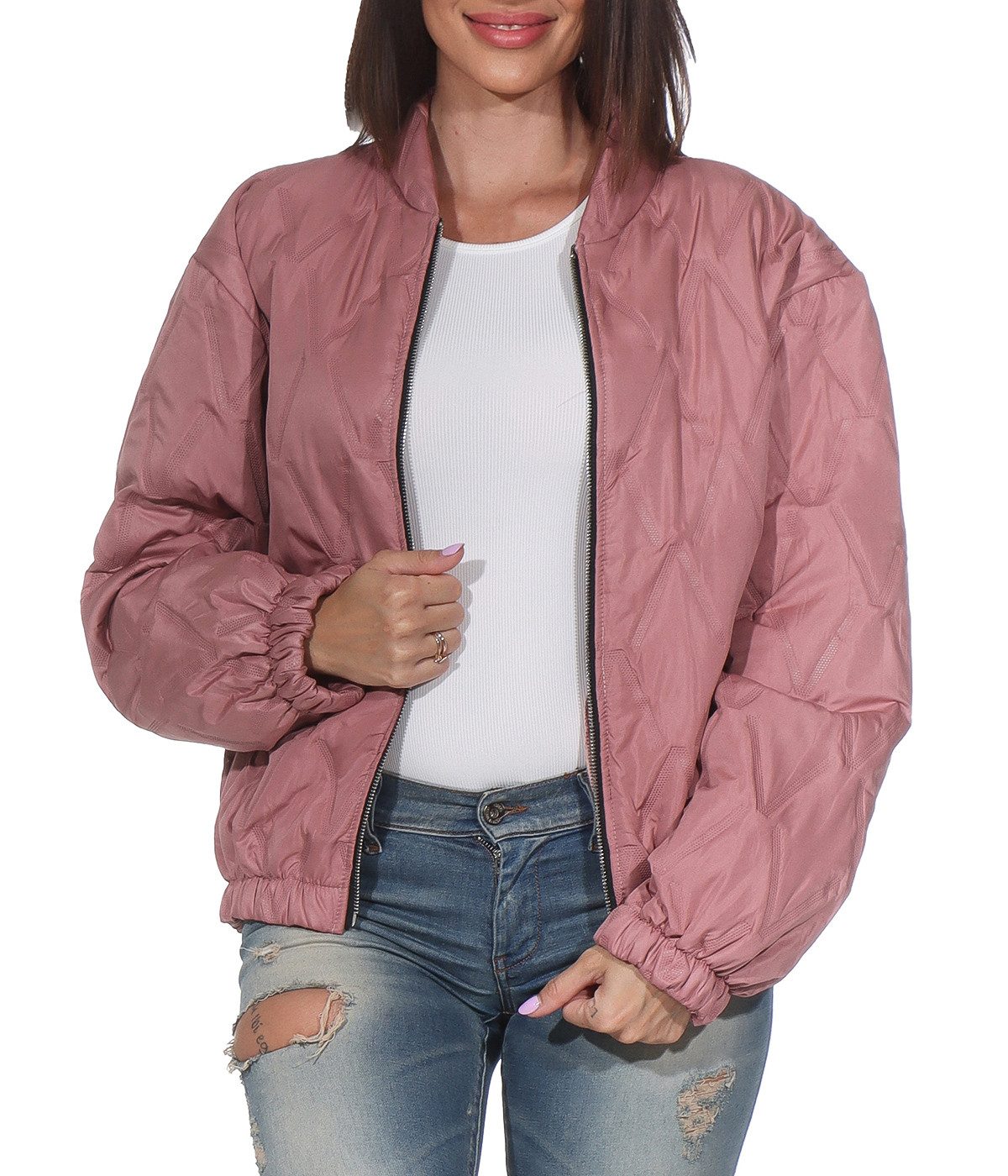 simaranda Bomberjacke leichter Blouson Übergangsjacke kurz 5559 günstig online kaufen