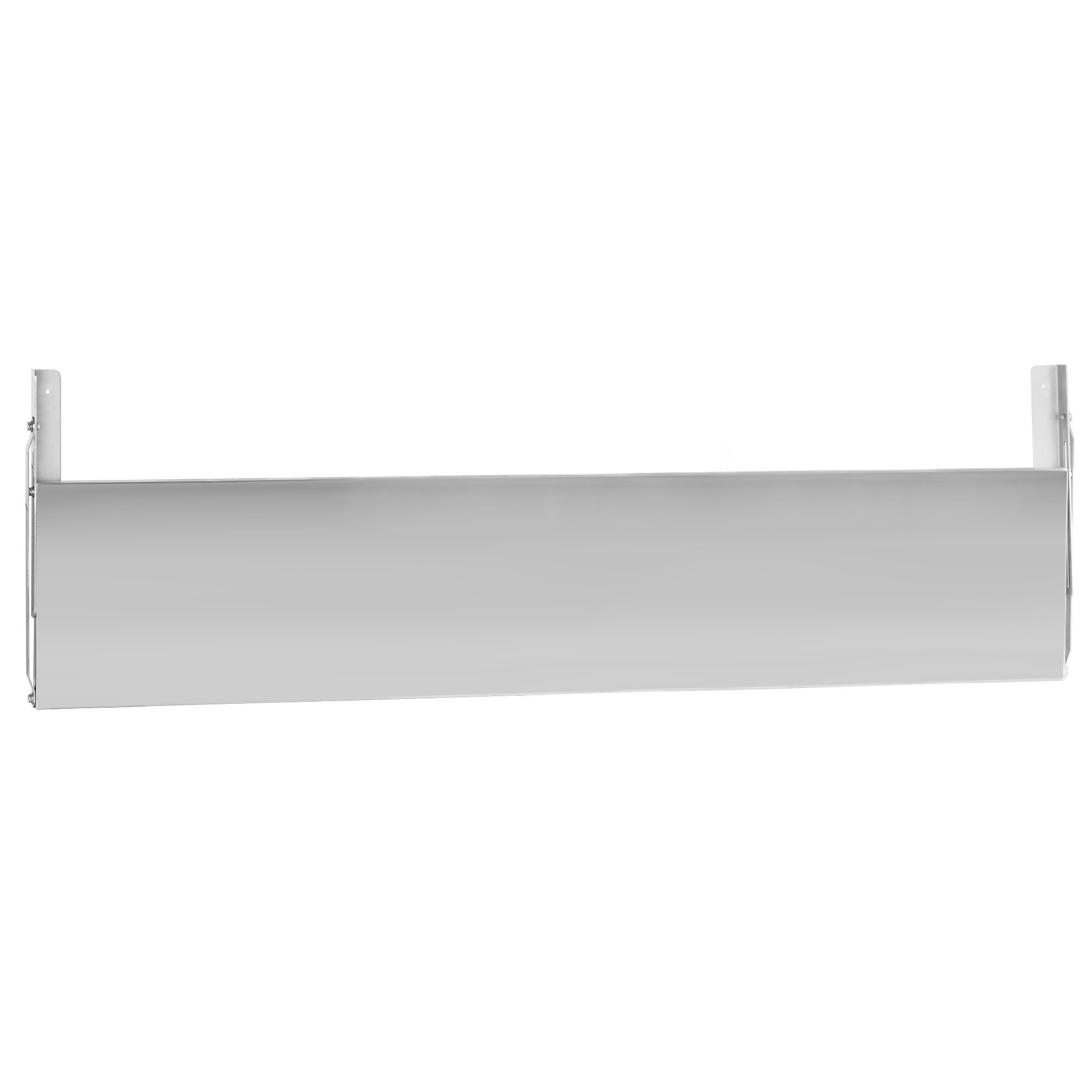 Mahlzeit Küchenregal Edelstahl Wandregal, 150 x 30 cm, Silber, Klappbares Regal, Wandboard – Bild 4 von 5