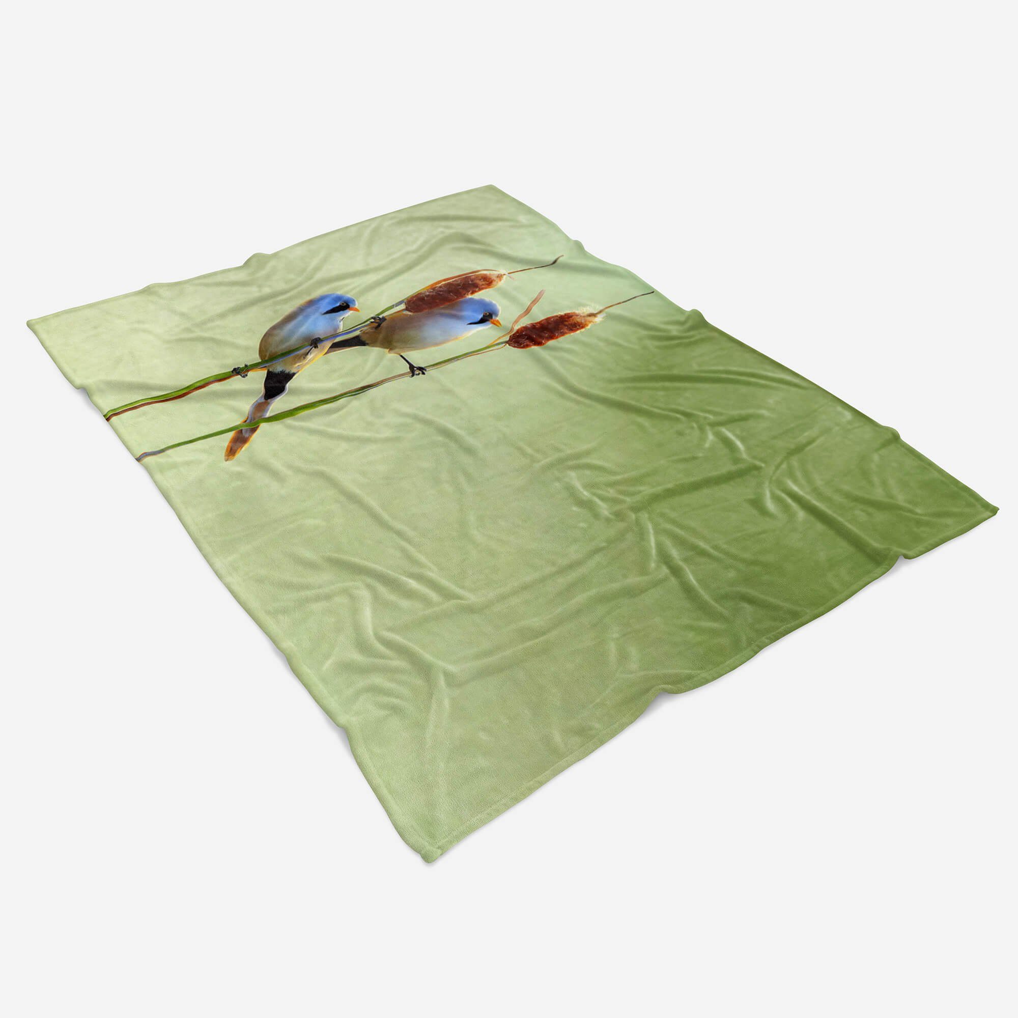 Handtücher Vögel Sinus Strandhandtuch Tiermotiv Kuscheldecke Art (1-St), kleine Saunatuch mit Handtuch R, Baumwolle-Polyester-Mix auf Handtuch