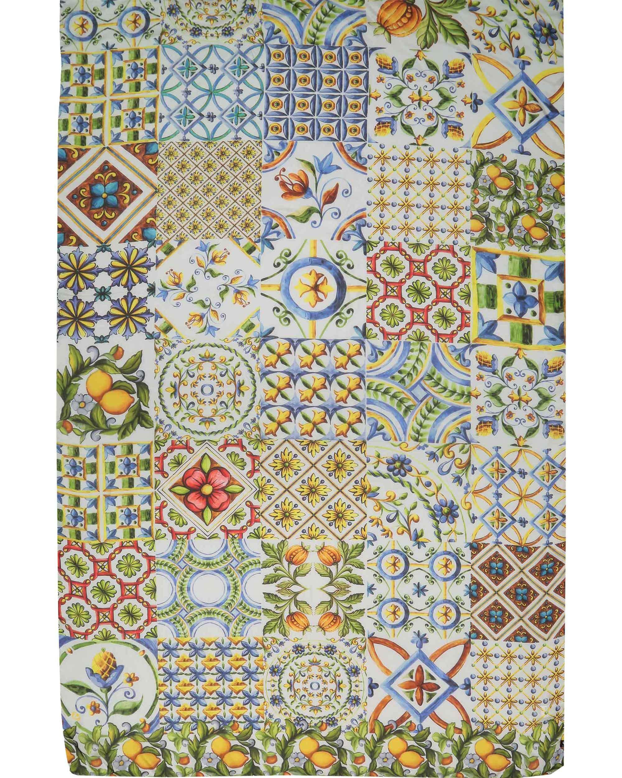 Fraas XXL-Schal XL-Seidenstola mit Mosaik-Design - vielseitig tragbar, (1, keine)