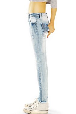 be styled Relax-fit-Jeans Hüftige destroyed Jeans Hose im lockeren Relaxed Fit - Damen - 13i mit Stretch-Anteil, 5-Pocket-Style