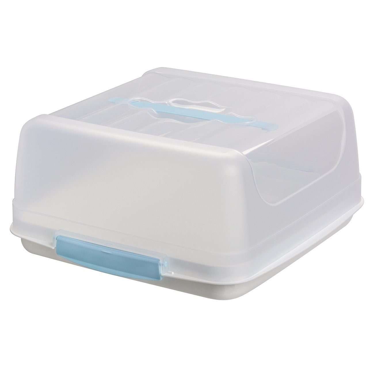 Engelland Kuchentransportbox Kleine Kuchenbox mit transparentem Deckel, Kunststoff, (Vorteils-Set, 1-tlg., sicheres Transportieren), mit Tragegriff und Klickverschluss, BPA-frei, rechteckig, Kunststoff