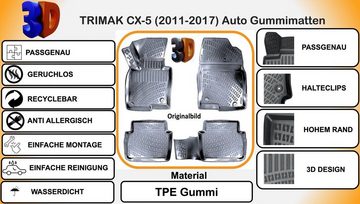 Trimak Auto-Fußmatte, MAZDA CX-5 1.Generation (2011 - 2017) Gummimatten Autofußmatten