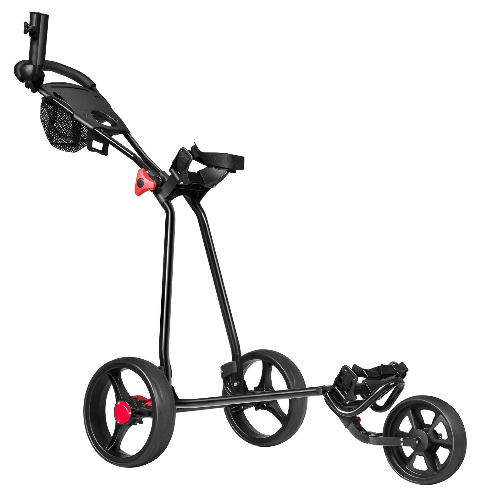 COSTWAY Golftrolley Golfwagen, mit Schirm-, Tassen- und Telefonhalter