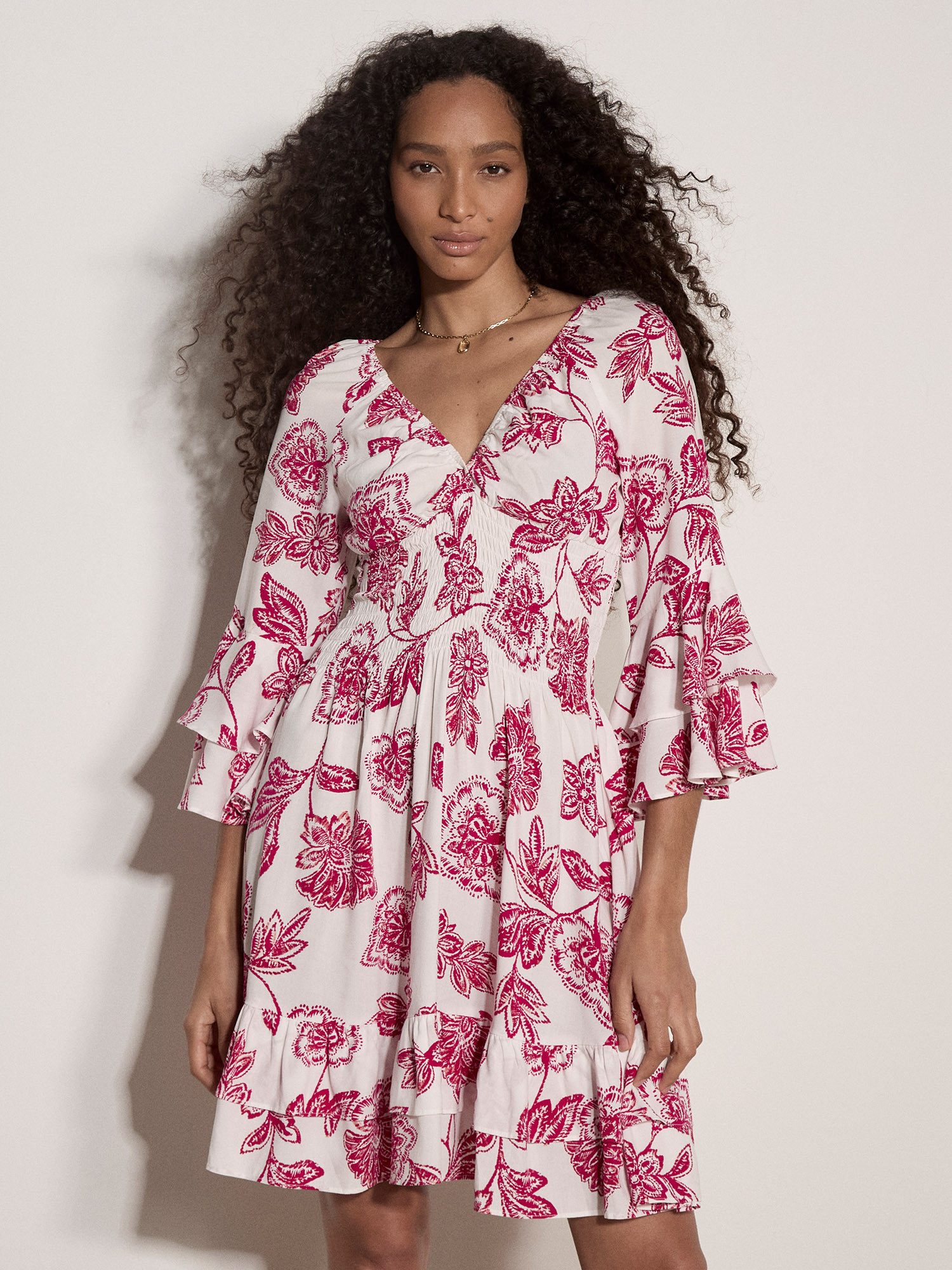 Minikleid Geblümtes Sarasa-Minikleid