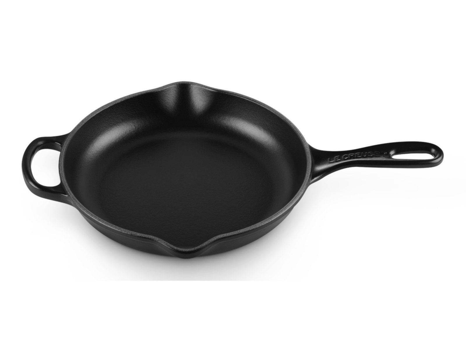LE CREUSET Servierpfanne Brat- und Servierpfanne Signature rund schwarz matt 23cm