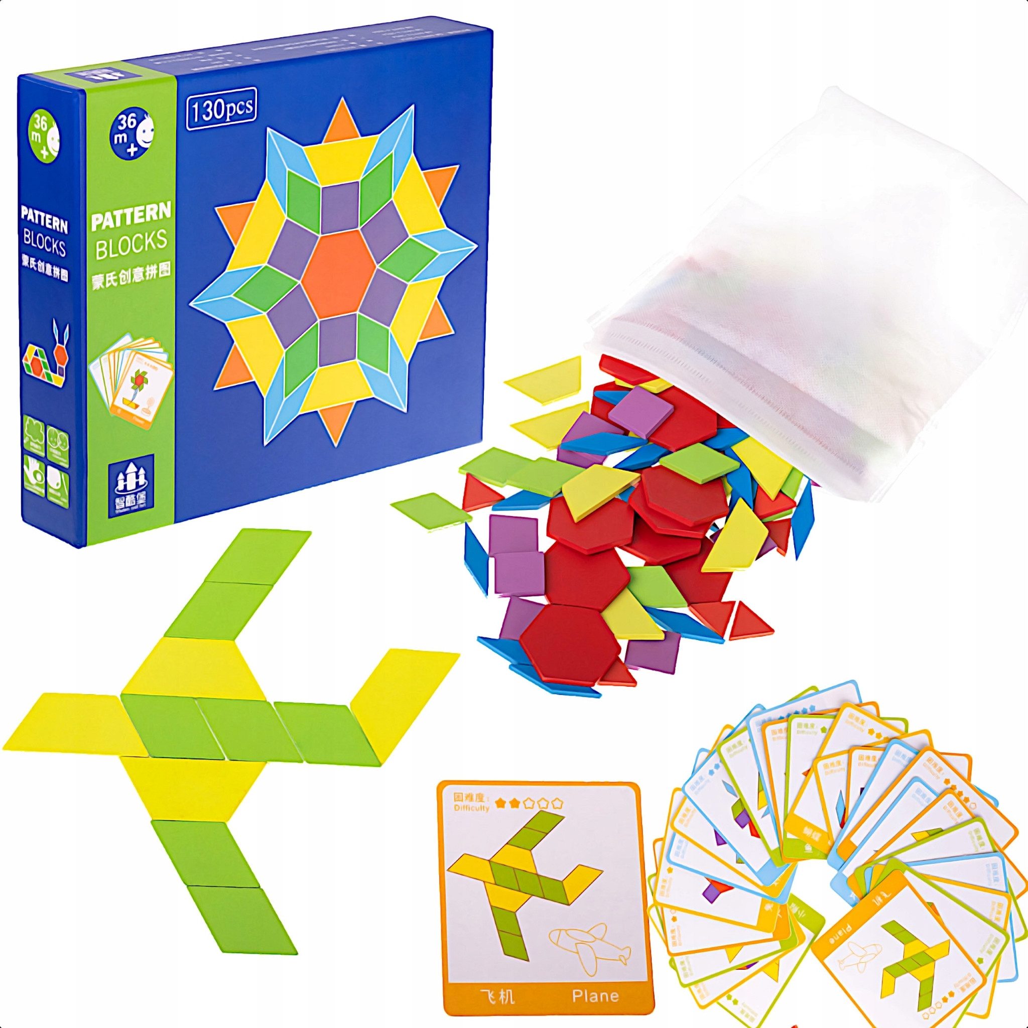 Puzzle Montessori Holzpuzzle mit 155 Teilen – Lernspiel für Kinder.
