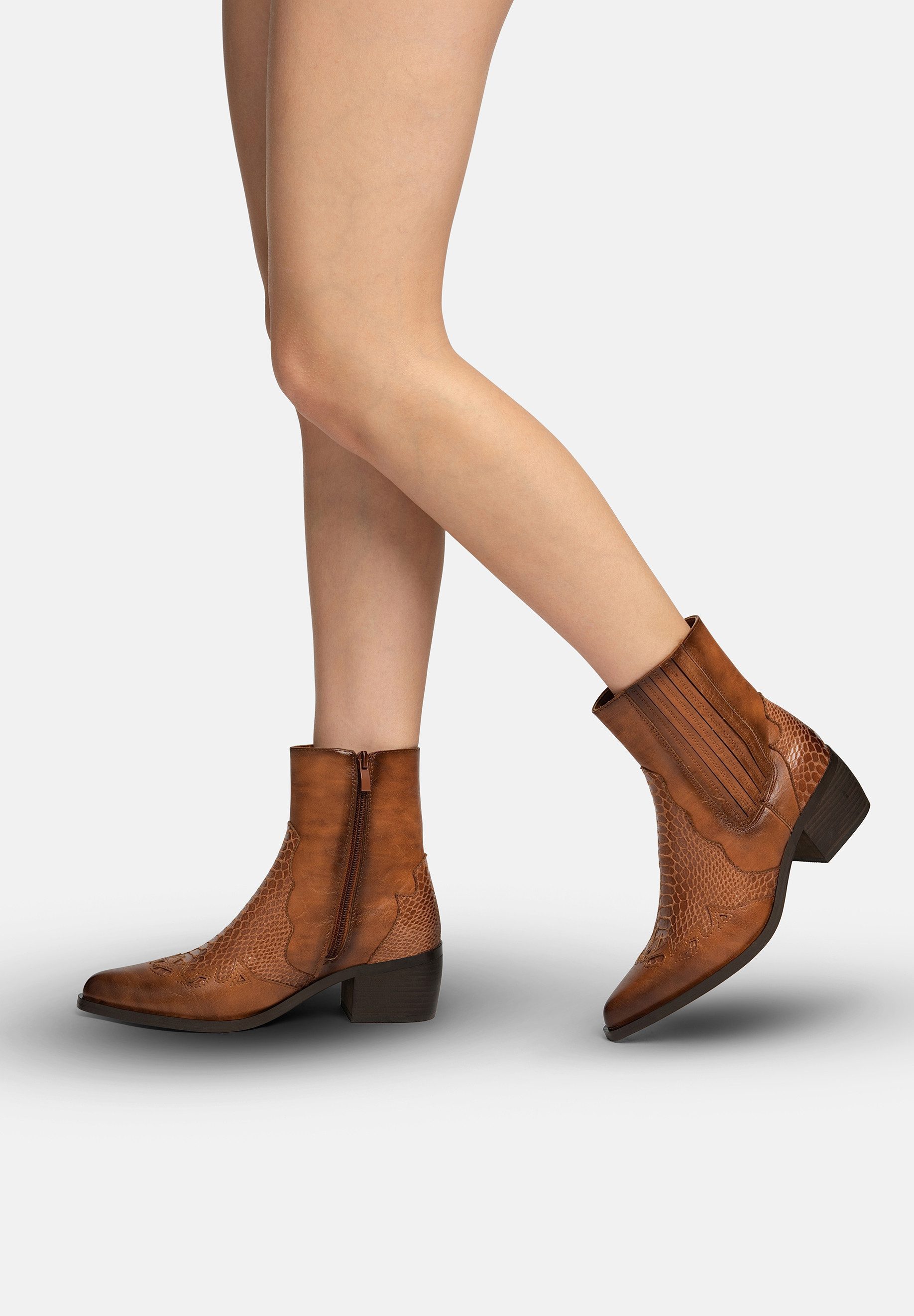 Salinyang Stiefeletten Cowboy Stiefelette – Bild 5 von 5