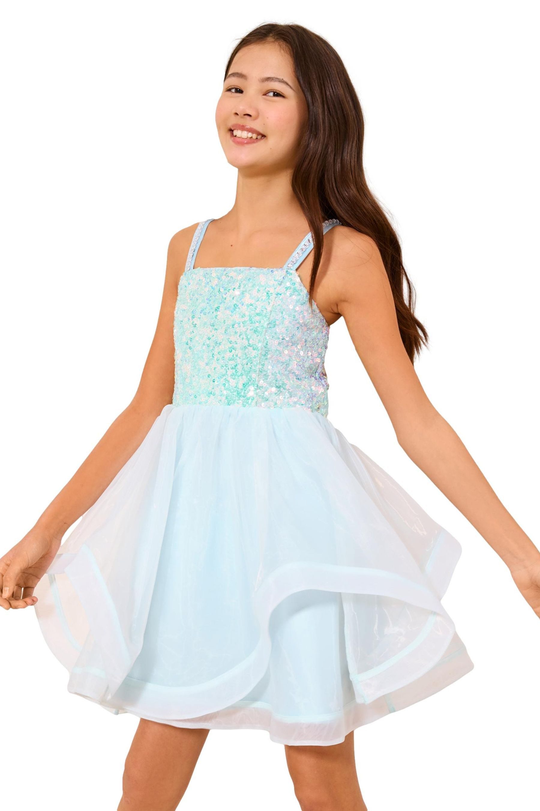 Partykleid Lipsy Festliches Partykleid mit Pailletten-Top